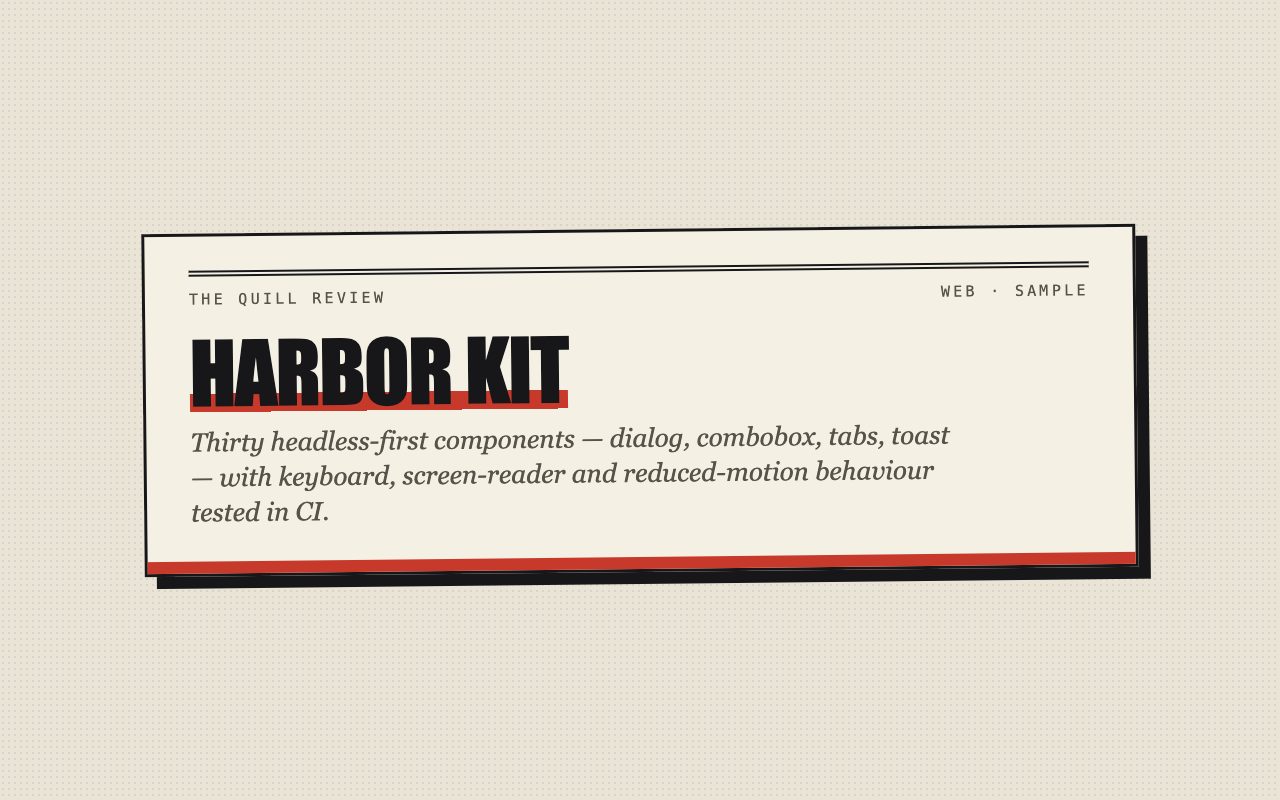 Screenshot of Harbor Kit