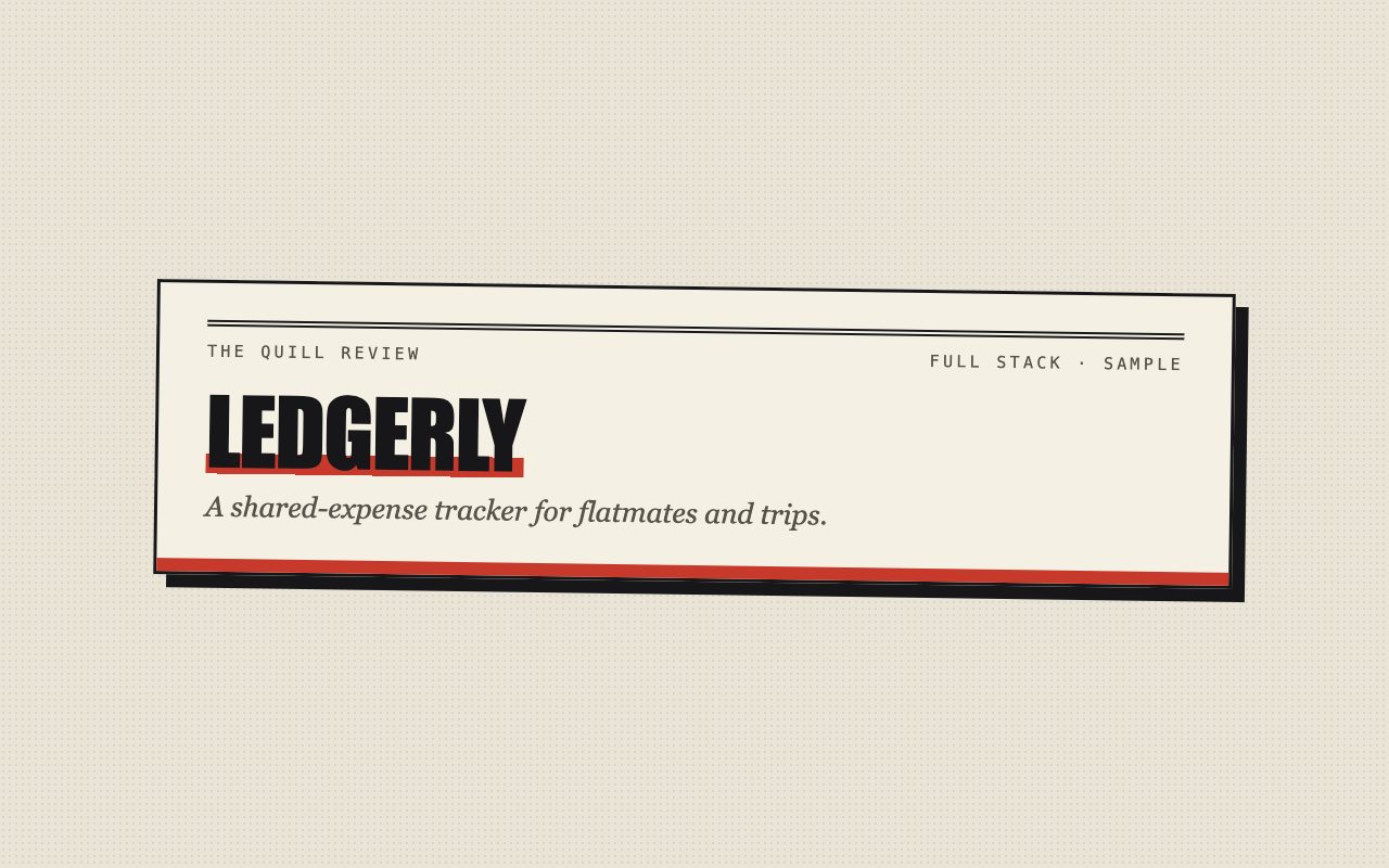 Screenshot of Ledgerly